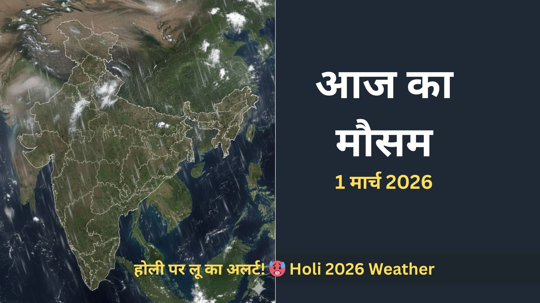 1 मार्च 2026 Weather: दिल्ली से UP तक पारा 5°C बढ़ा! IMD ने होली पर भीषण गर्मी और गर्म हवाओं का अलर्ट जारी