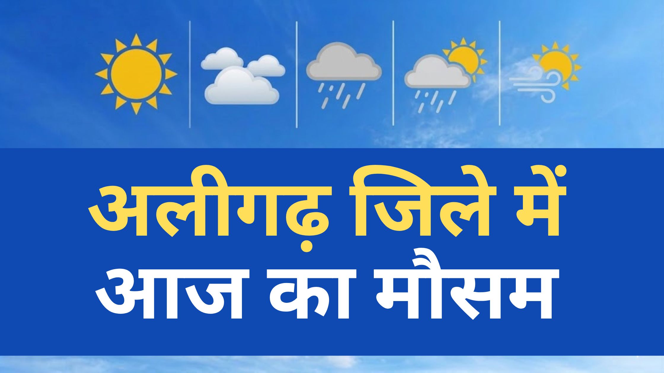 Aligarh Weather Forecast Today