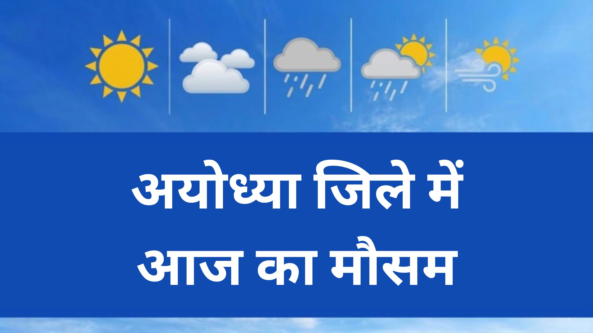 ayodhya me aaj ka mausam kaisa rahega