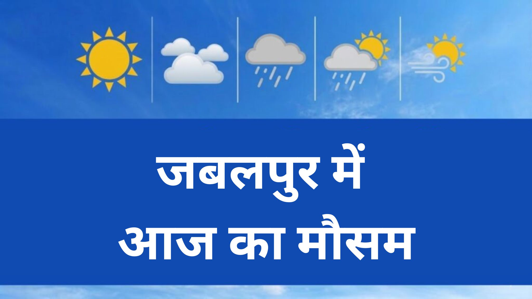Jabalpur me aaj ka mausam kaisa rahega