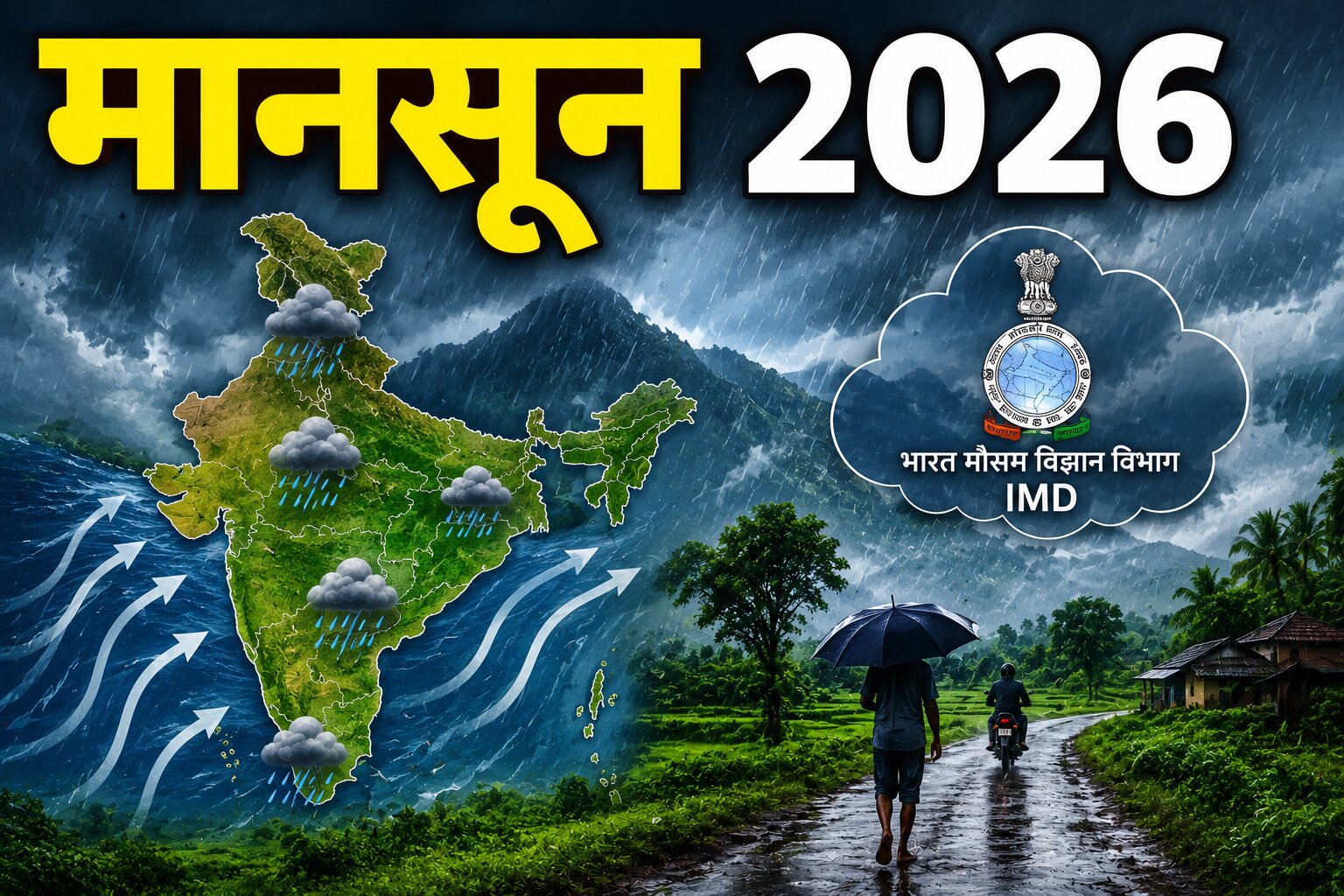Monsoon 2026: इस साल मानसून कब आएगा? जानें UP, दिल्ली, बिहार में बारिश की तारीखें
