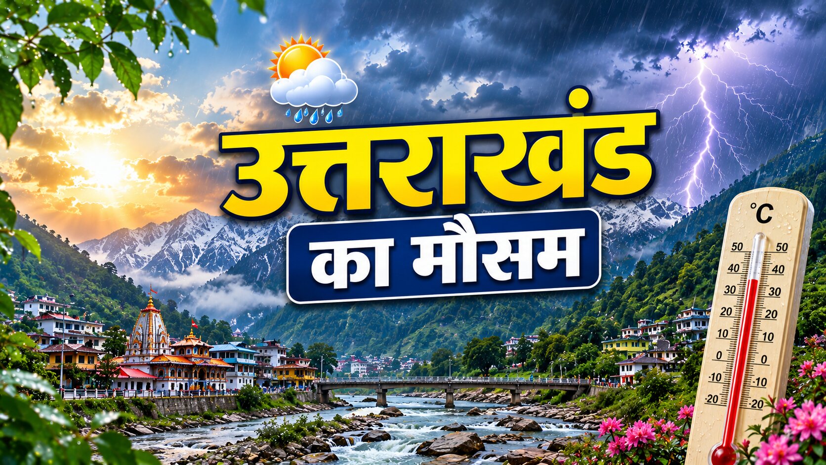 उत्तराखंड का मौसम : अगले 10 दिनों में बारिश, आंधी और IMD अपडेट
